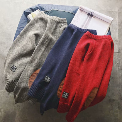 Yoran - Mörkblå tröja med lugn struktur