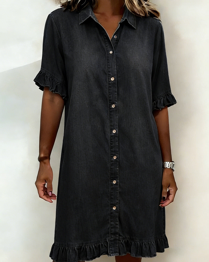 Maelis – Jeansklänning med mjuk feminin elegans