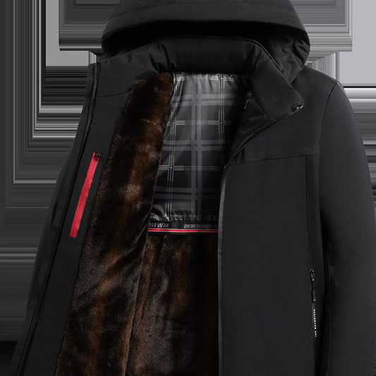 Gunnar - Fodrad vinterjacka med huva