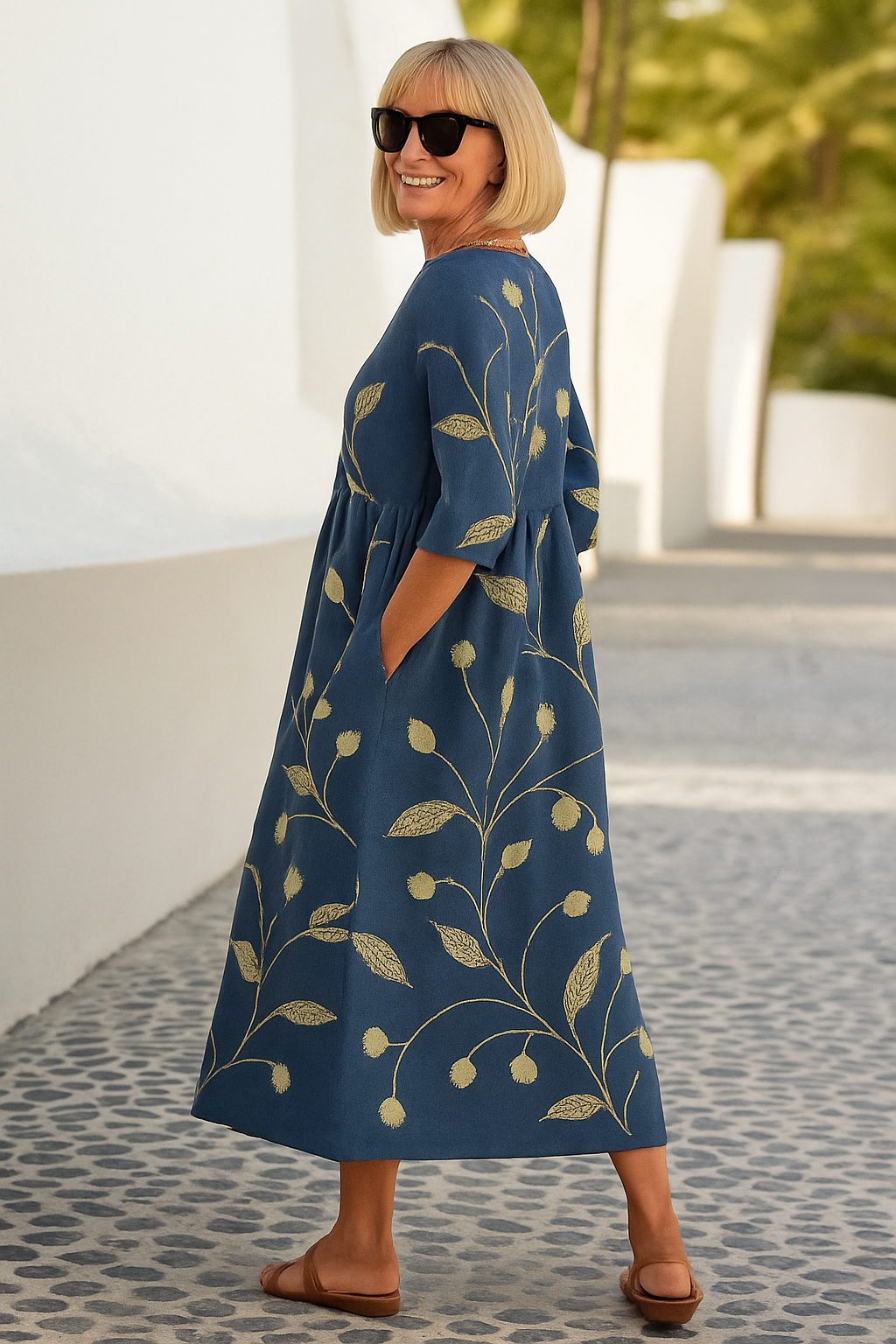 Elvara – Blommig maxiklänning med tidlös elegans