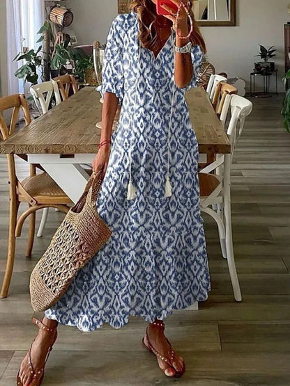 Elaris – Floral maxi dress with romantic charm