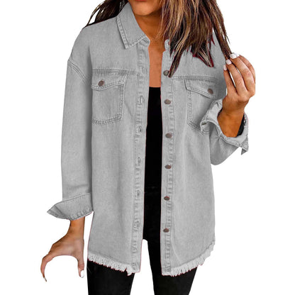 Elina – Relaxed Oversized Denim Jacket