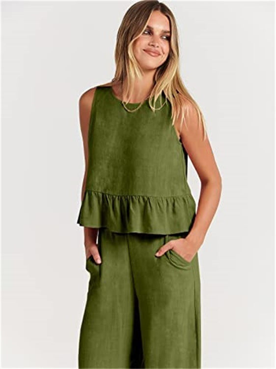 Olivia - Luftigt 2-delat set med eleganta detaljer