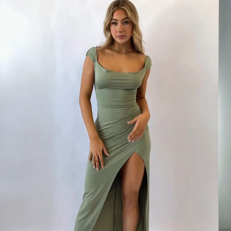 Annik – mjuk fallande klänning med slits