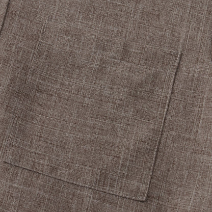 Feryn - Sandfärgad linne skjorta med avslappnad karaktär