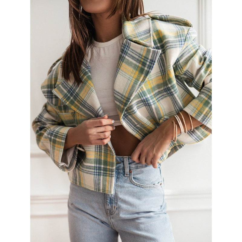 Yellow & Blue & Plaid / XL