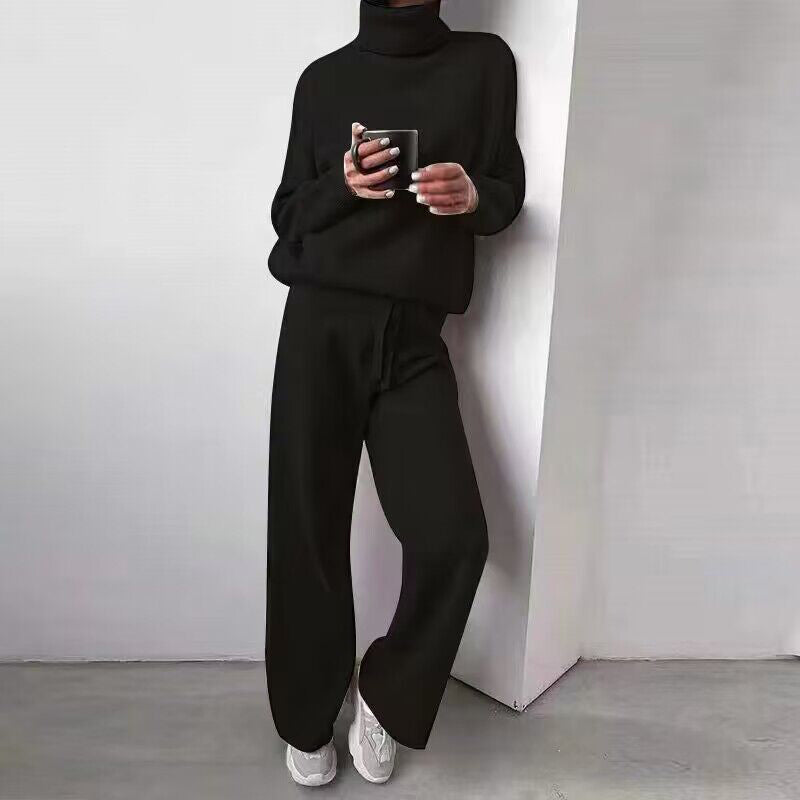 Elara - Mjukt 2-delat set med elegant polokrage
