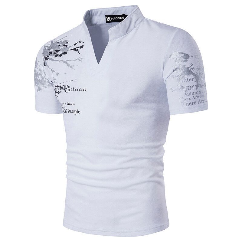 Riven – Röd Slim Fit Polo med Grafiska Detaljer