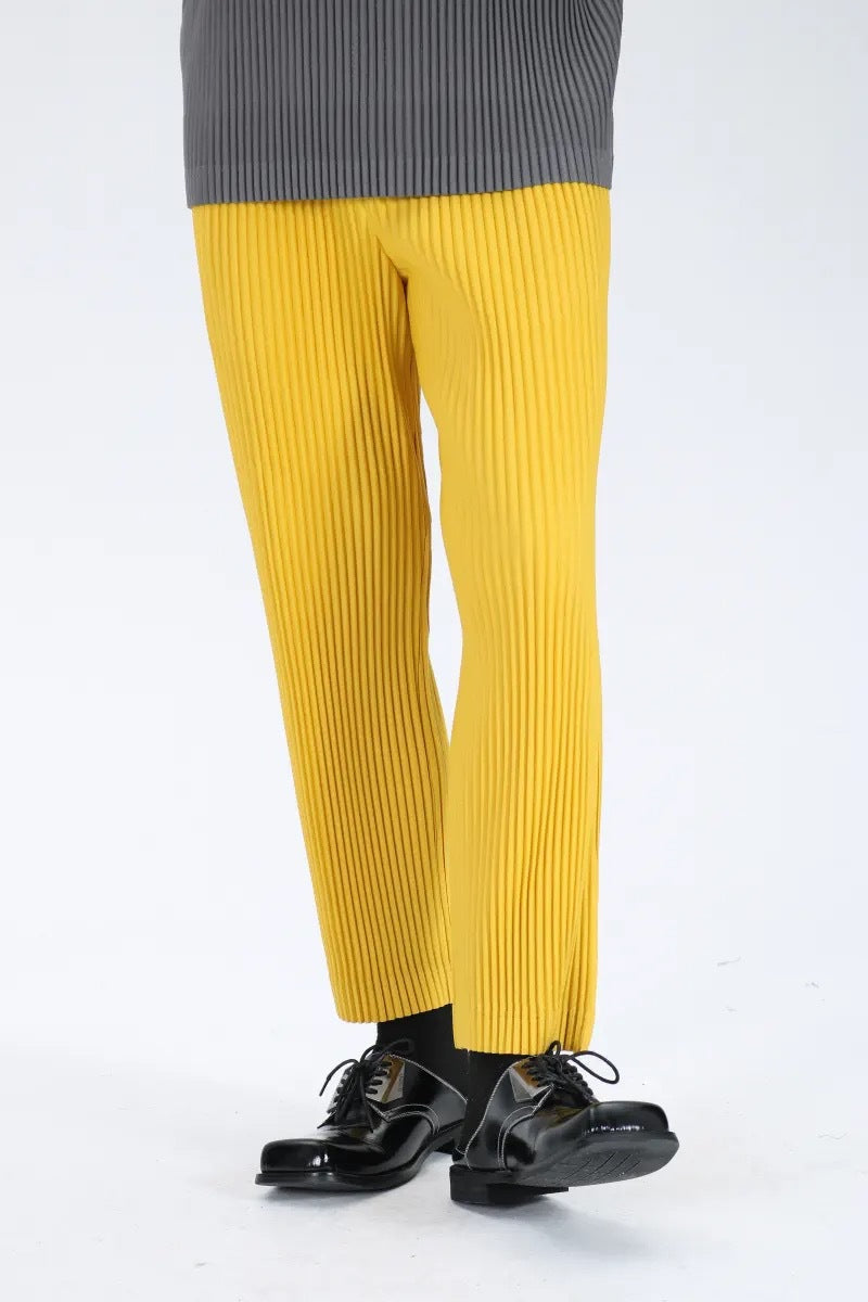Nohr - Svarta byxor med vertikal struktur