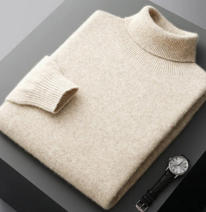 Soren - Svart polotröja med lugn lyx