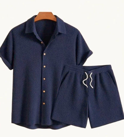 Kael - Crèmekolorad sommartröja med fin struktur