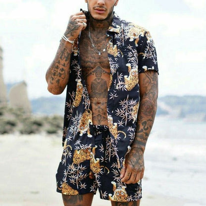 Perrin - Svart sommarset med tigertryck