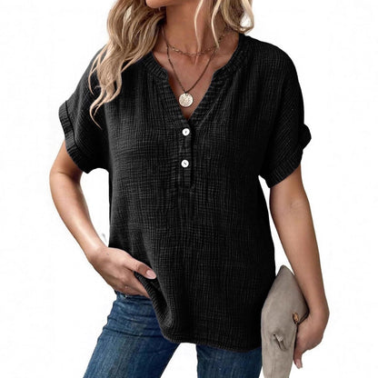 Ronja – Lightweight blouse with button placket