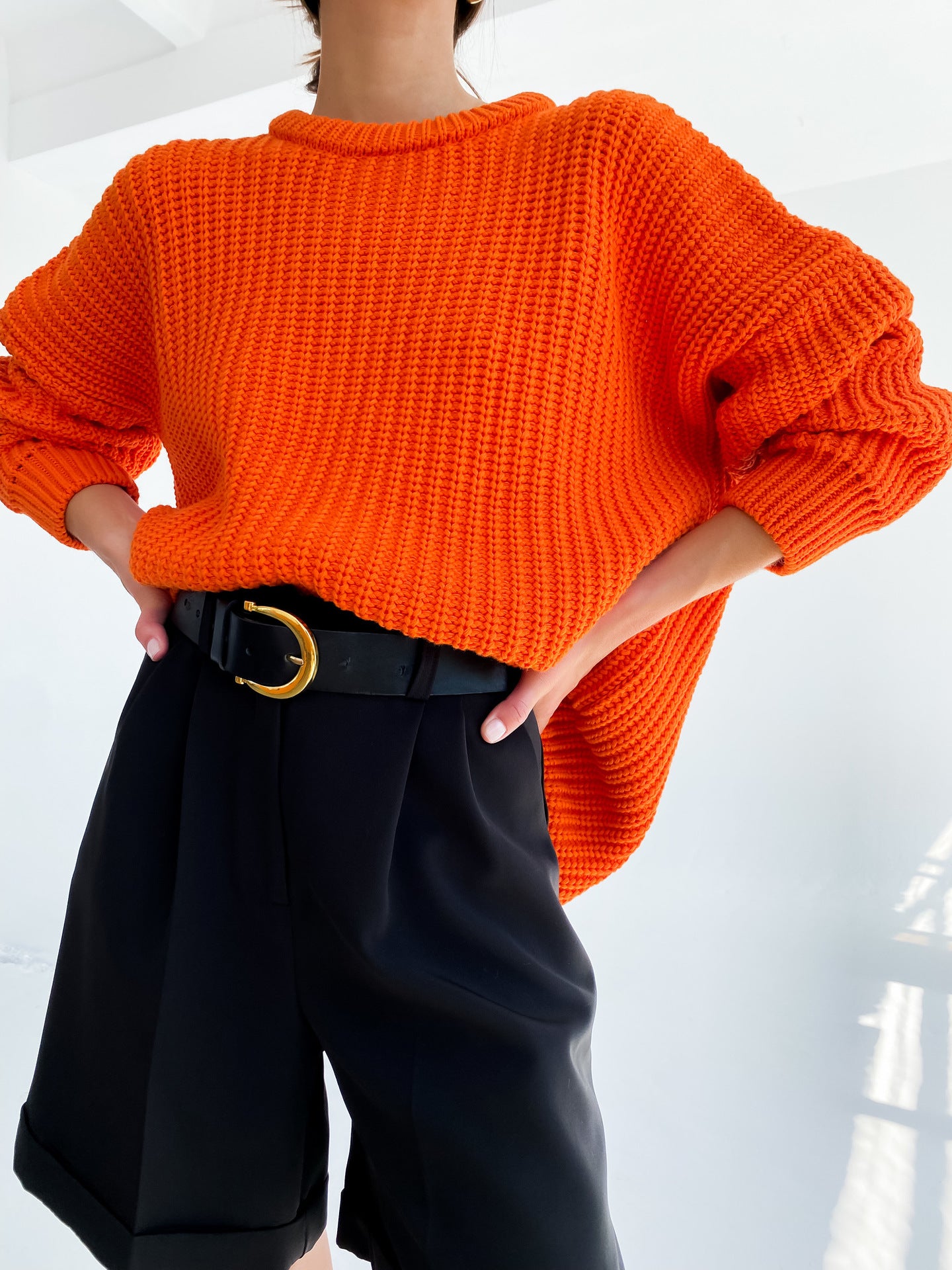 Oversized Sweater Loose Candy Color
