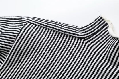 Large Profile Turtleneck Drape Sweater Sweater