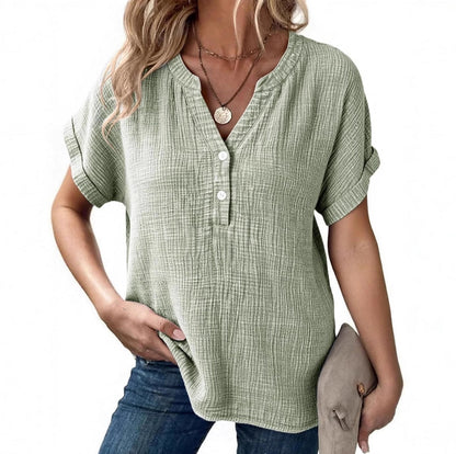 Ronja – Lightweight blouse with button placket