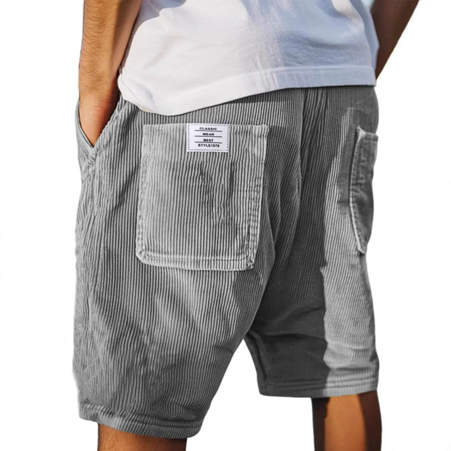 Ture – Avslappnade shorts i mjuk corduroy