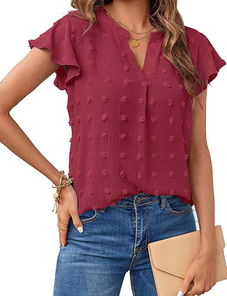 Adisa – Luchtige blouse met reliëfstructuur