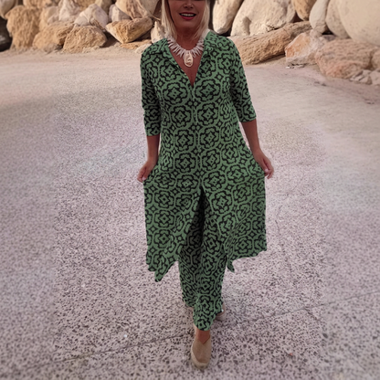 Elvira – Luftigt set med mönstrad design
