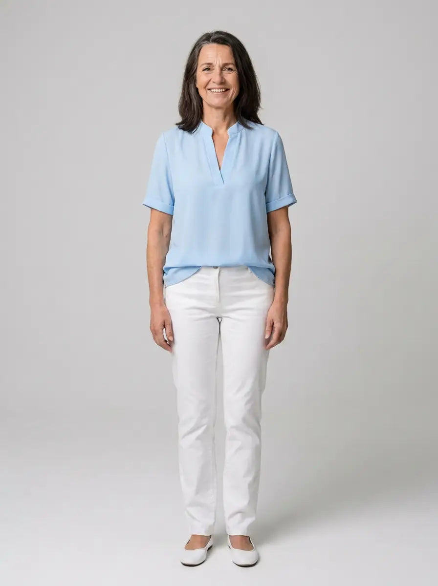 Novellea – Elegant blouse with stylish V-neck