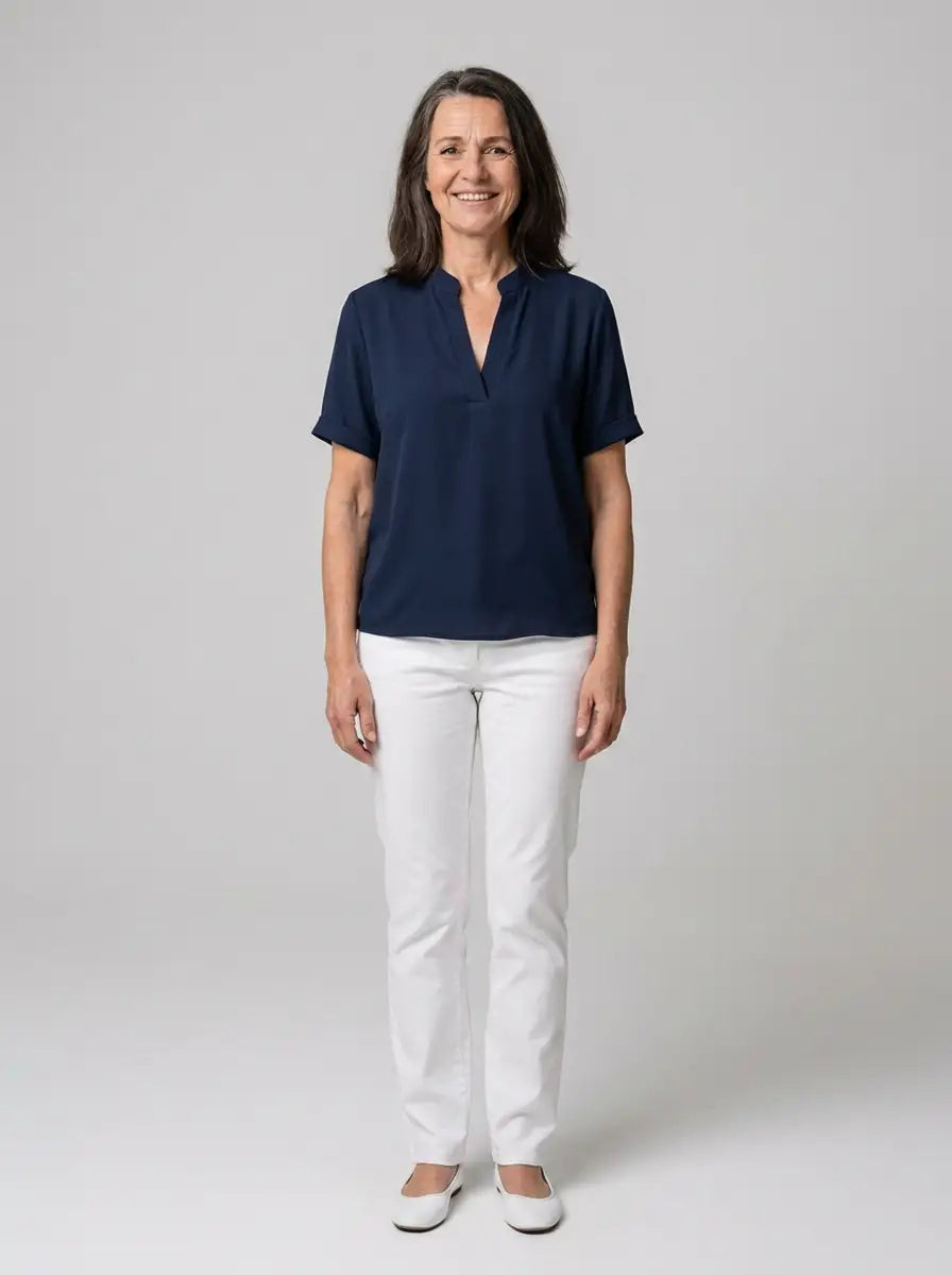 Novellea – Elegant blouse with stylish V-neck