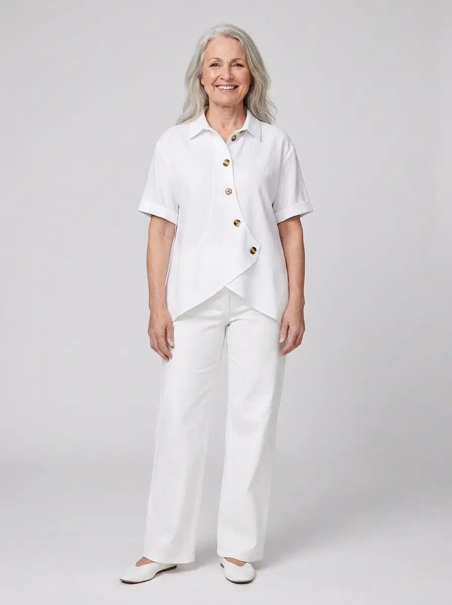 Ylvi - Blouse with asymmetrical design and elegant feel