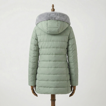 Asta – Fodrad vinterjacka med mjuk huva