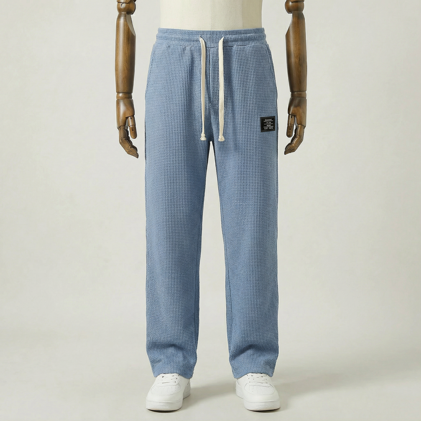 Johan – Avslappnade herrbyxor i våffelstruktur