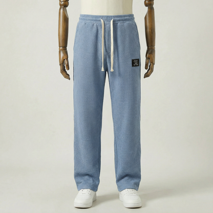 Johan – Avslappnade herrbyxor i våffelstruktur