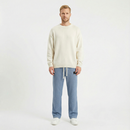 Johan – Avslappnade herrbyxor i våffelstruktur