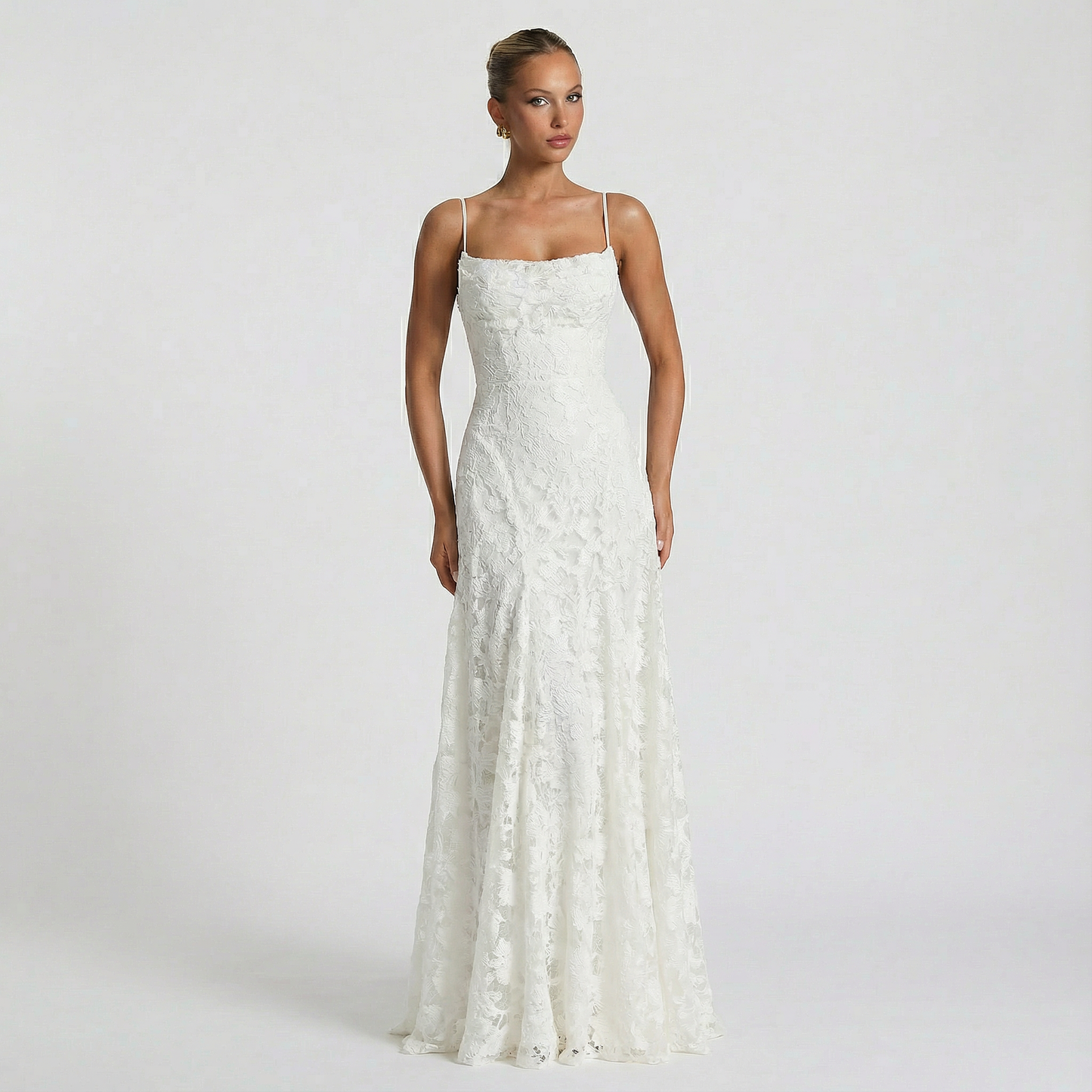 Linnea – Elegant ärmlös maxiklänning med hög midja