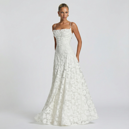 Linnea – Elegant ärmlös maxiklänning med hög midja