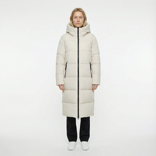 Ragna – Lång vadderad vinterjacka