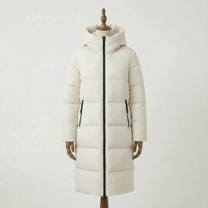 Ragna – Lång vadderad vinterjacka