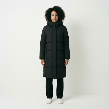 Ragna – Lång vadderad vinterjacka